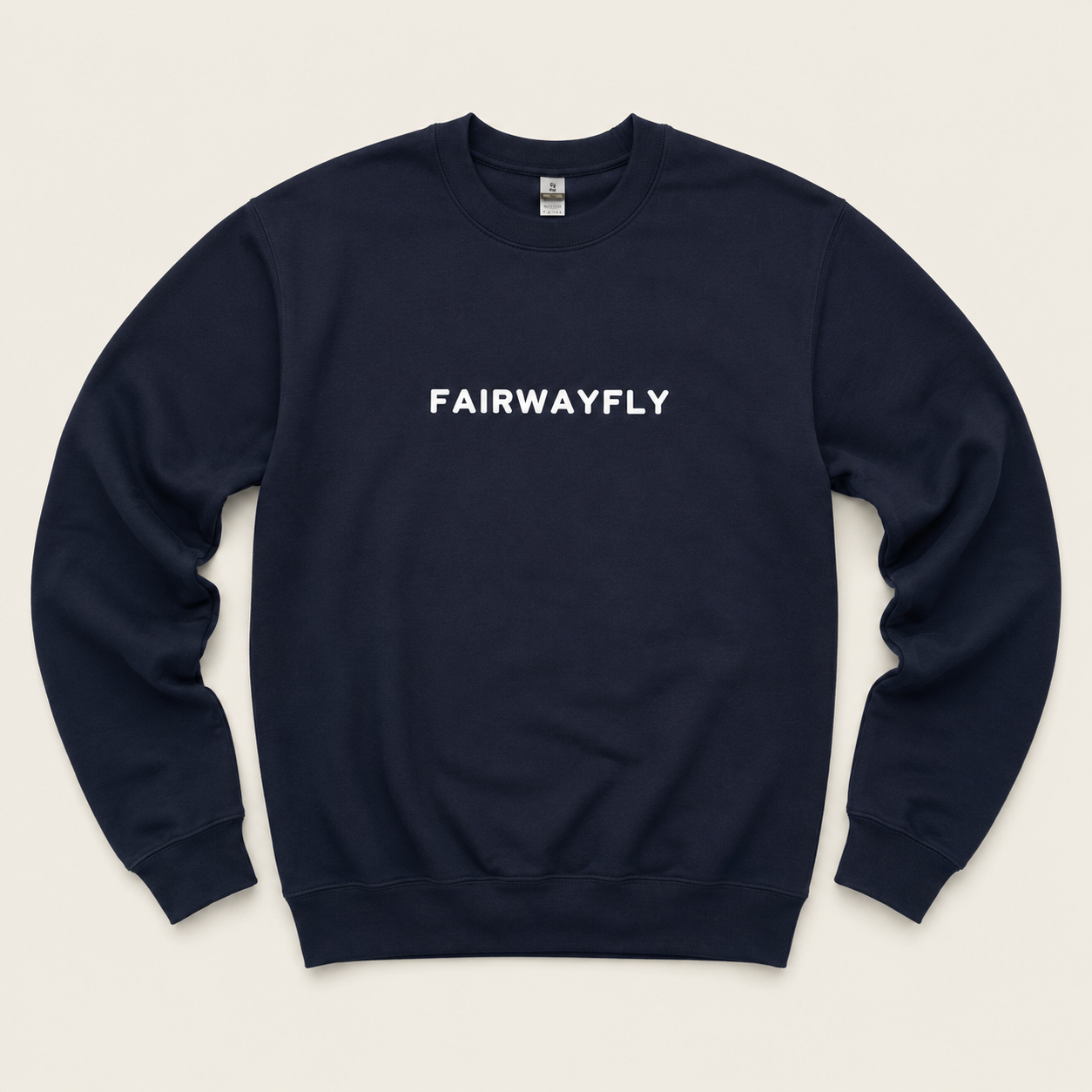 ESSENTIAL Printed Crewneck - Navy
