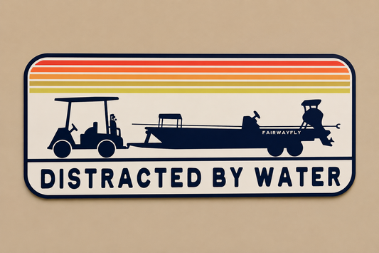 DISTRACTED BY WATER Cooler Sticker